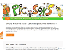 Tablet Screenshot of picsons.com